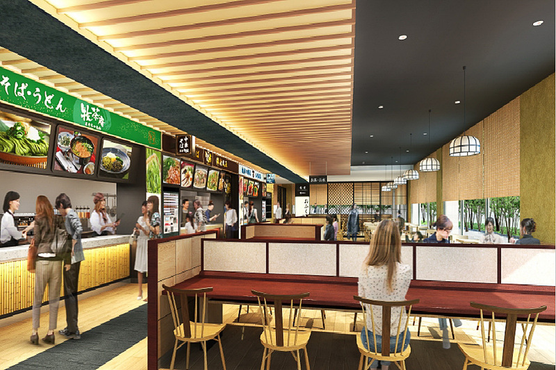 リニューアルオープンするフードコート