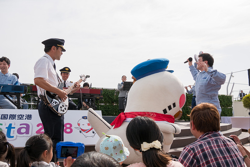 ANA team. 空楽隊のステージ。この日の大トリを飾った