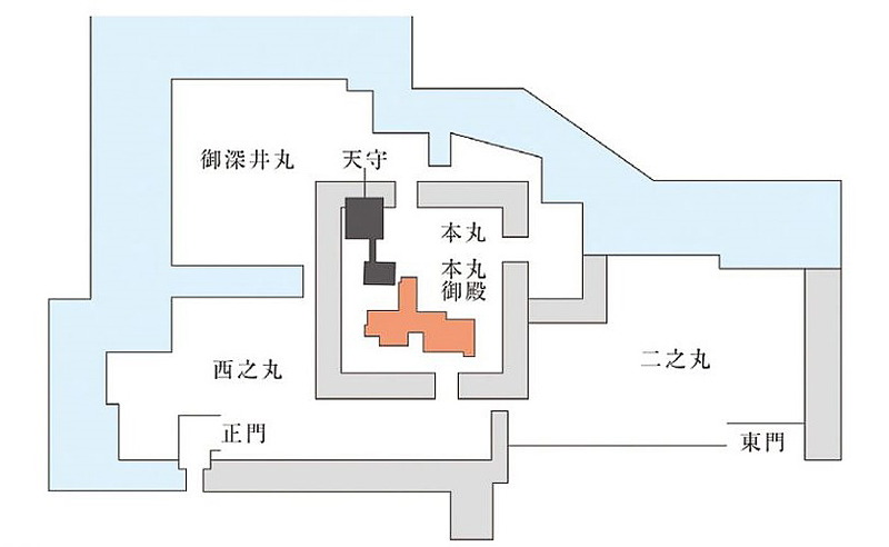 名古屋城本丸御殿の見取り図