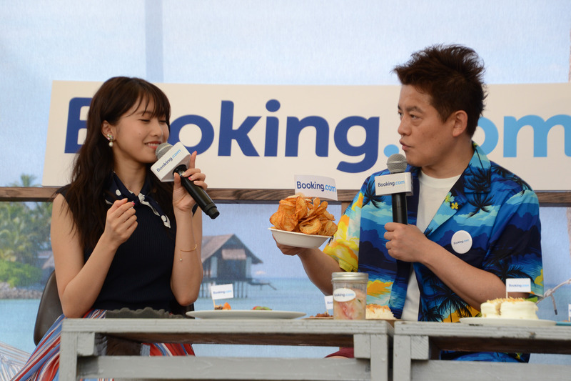 佐野ひなこさんは「カリッとしていて、とても美味しい」とコメントした