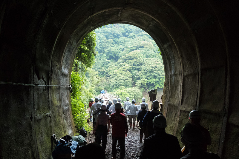 犀角山トンネルを抜けた先にある第一白川橋梁