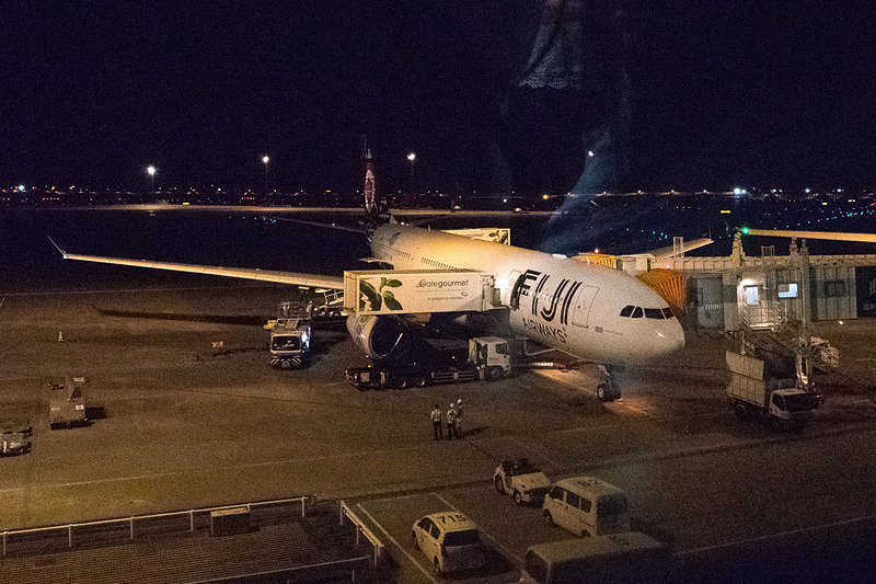 フィジー・エアウェイズのエアバス A330-200型機。初便はシグネイチャデザインの客室仕様となる「DQ-FJT」の機体が使用された