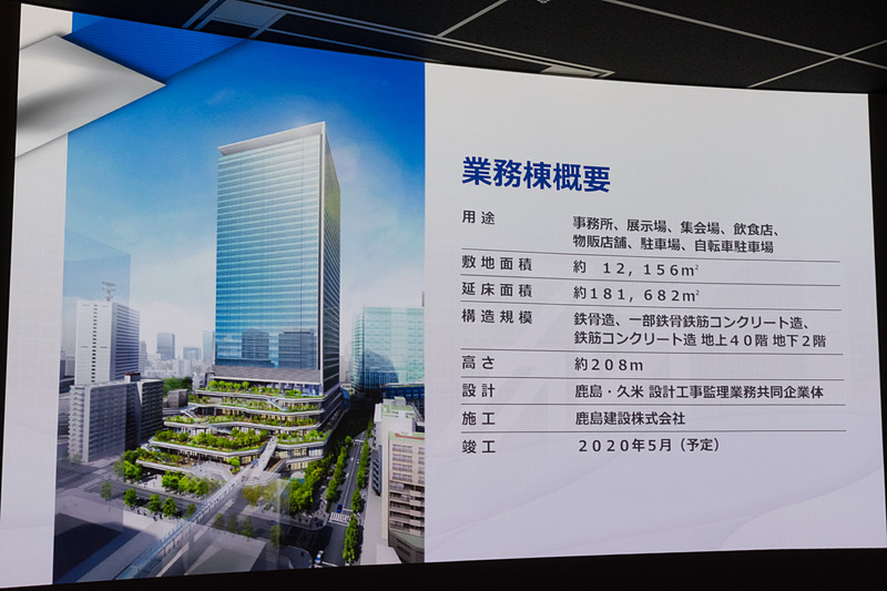 「（仮称）竹芝地区開発計画」で建設される業務棟（A街区）の概要