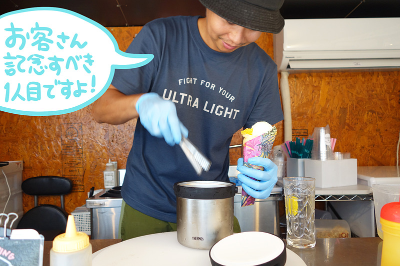 なんとTシャツ提示は私が1人目！