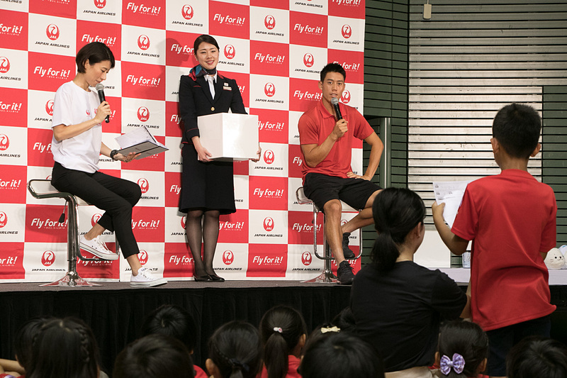 子供からの質問に答える錦織圭選手