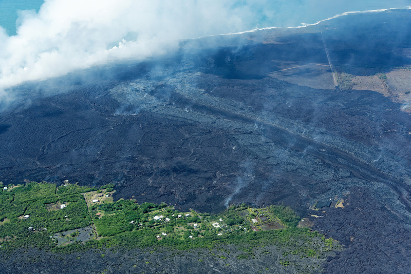 キラウエア火山が活動する南東部
