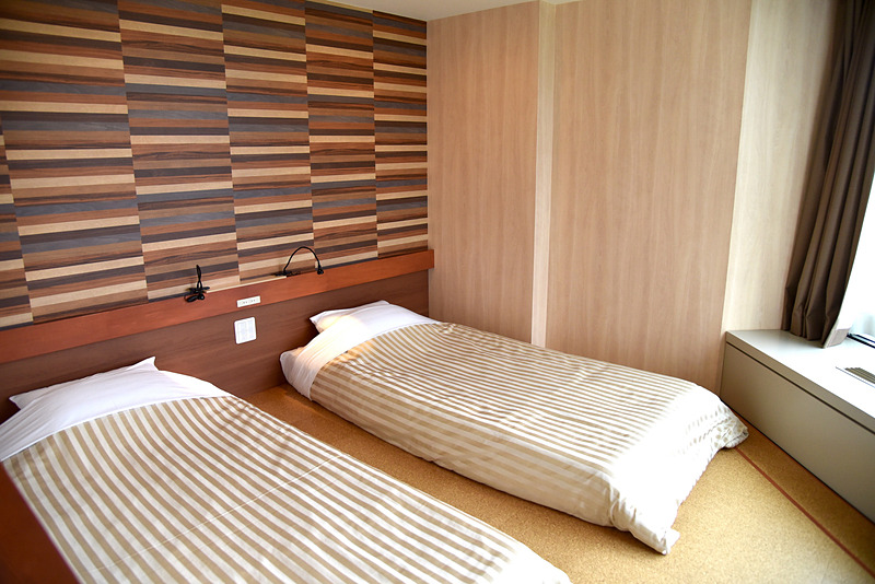 32.8m<sup>2</sup>の「ファミリーツイン」はちょうどよいサイズ感。カップル旅はもちろん一人旅にもぴったり