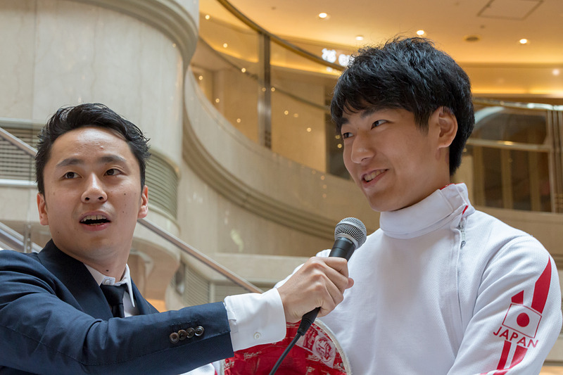 2戦目に勝利した小野選手はしてやったりの表情