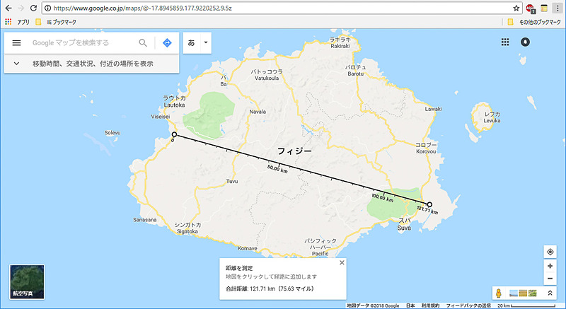 ナンディからスヴァまでは直線距離で120kmほど。クルマで海岸通り沿いに行くと180kmほどの距離だ