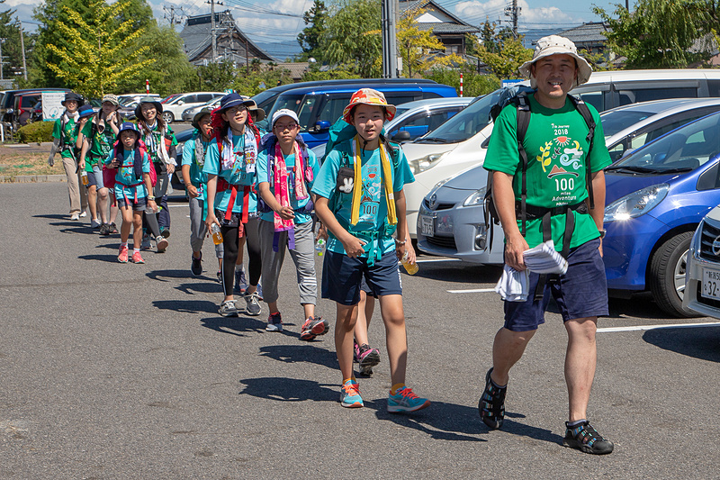 酷暑日だったが子供たちは元気にゴール