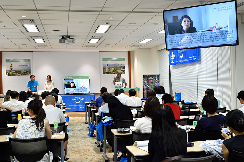 各県のタイ国政府観光庁（TAT）オフィスの責任者の動画も紹介