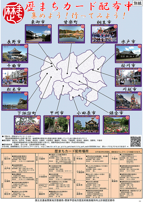 歴まちカード配布の案内