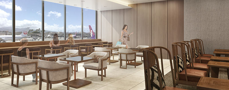 JALはホノルル空港（ダニエル・K・イノウエ国際空港）に新しいサクララウンジ「サクララウンジ・ハレ」を8月18日にオープンする