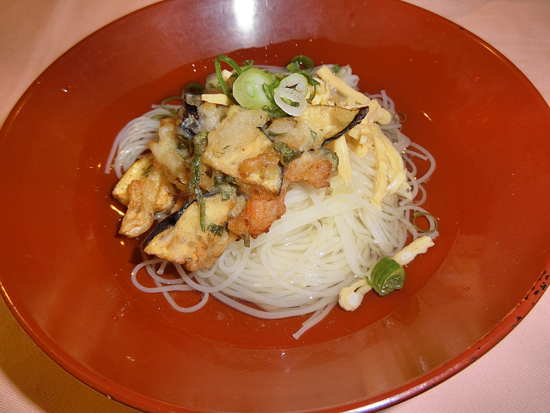 かき揚げと素麺