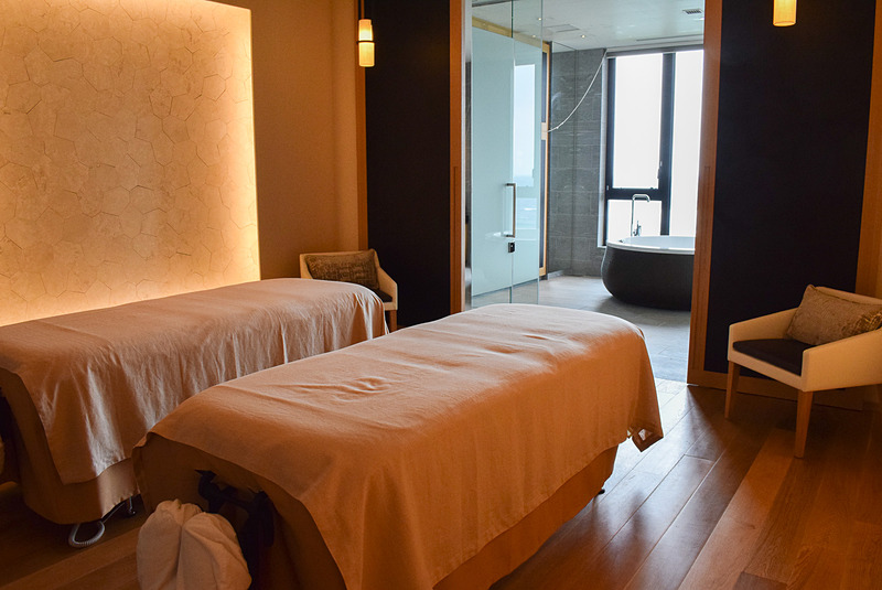 「スパ はなり」のトリートメントルーム。2ベッドルームのほか、シングルルームもある