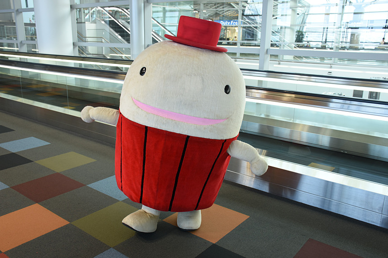 セントレアのなぞの旅人フーも来場していた