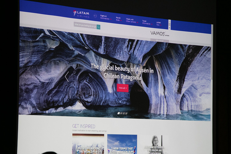 ラタム航空のWebサイトで「Vamos LATAM」のメニューをクリックすると、南米の観光、グルメ、ショッピングなどさまざまな情報を見ることができる