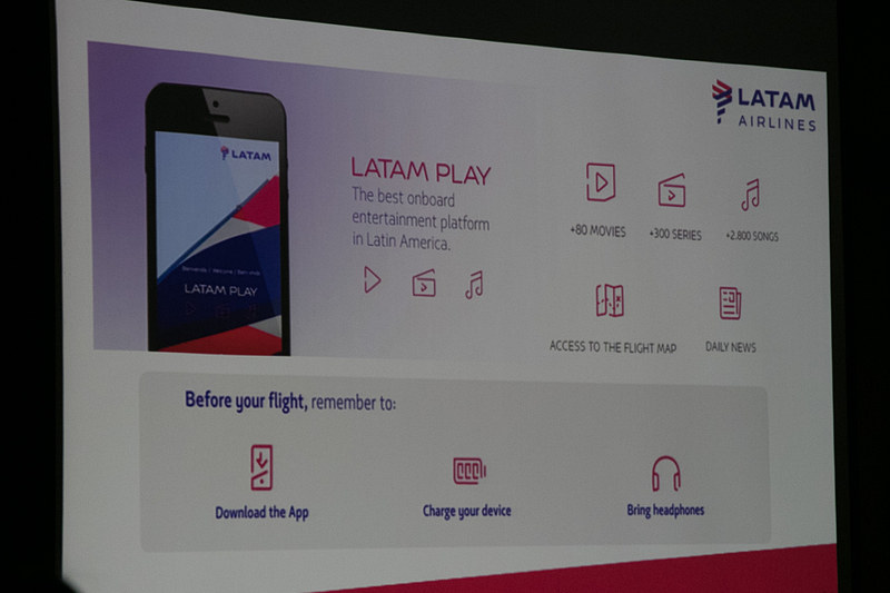 LATAM PLAYは機内エンタテイメントコンテンツをWi-Fiを通じて利用するためのもの