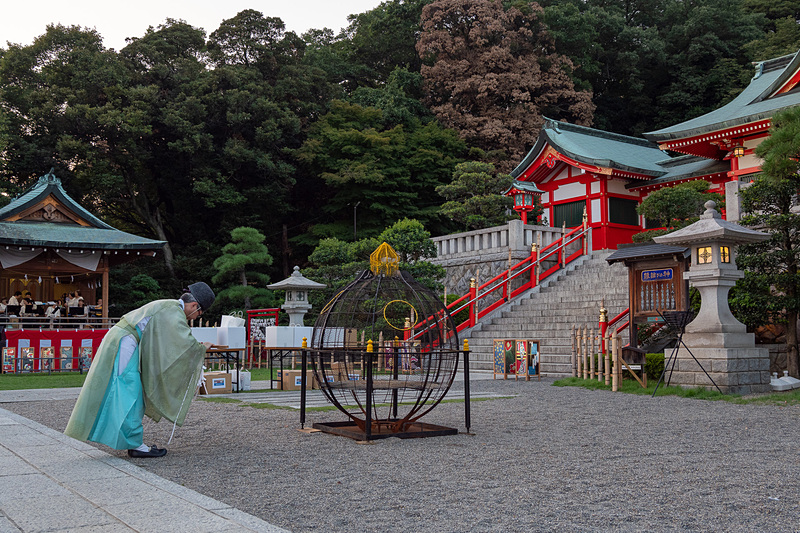 足利織姫神社の宮司による七夕短冊祈願
