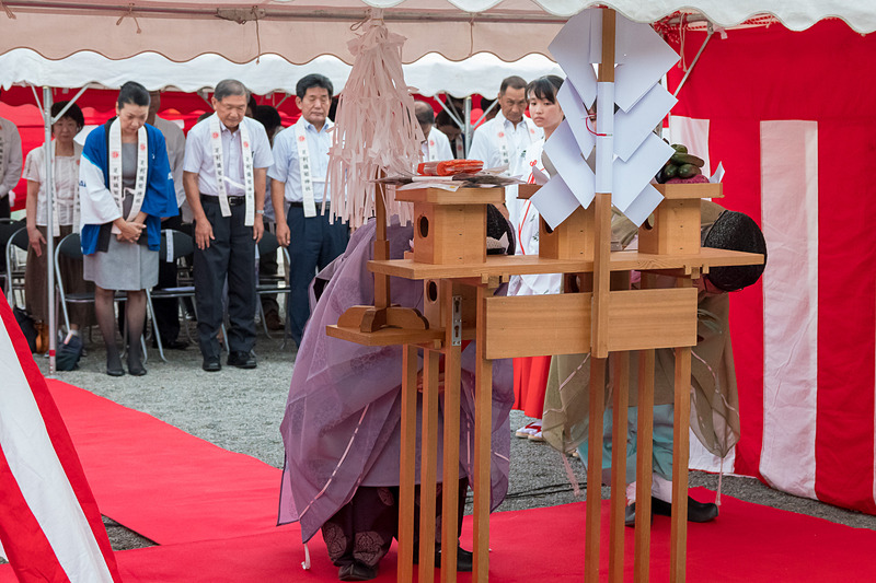 足利織姫神社の宮司による七夕短冊祈願