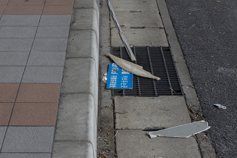 第1ターミナル前の空港内道路