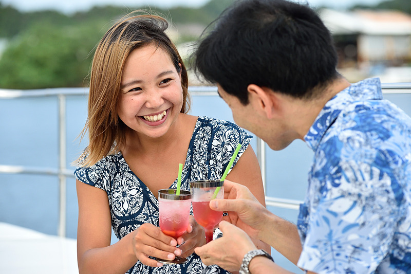 ウエルカムドリンクで乾杯♪