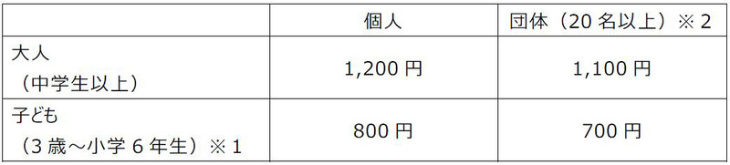 料金表