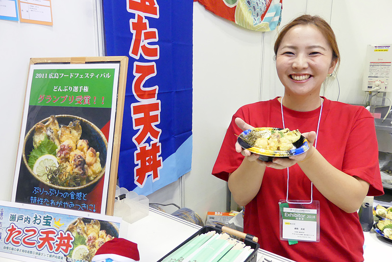 ぷりっぷりのたこ天丼ですよ～
