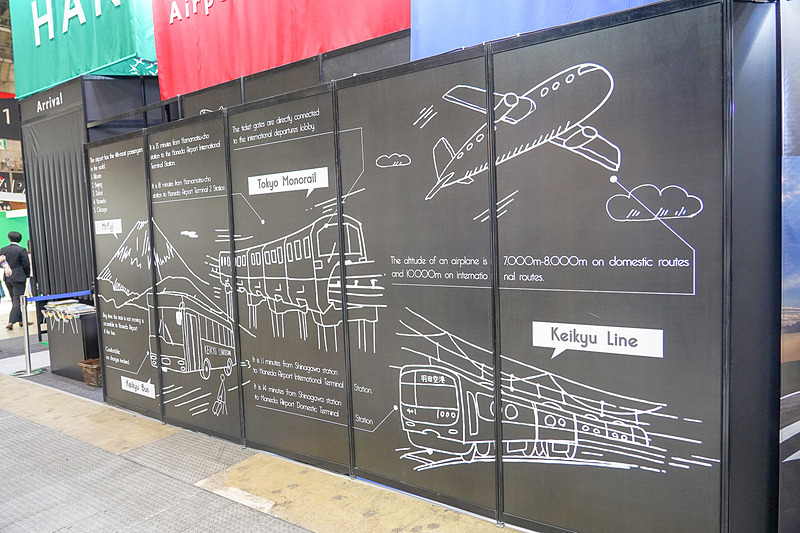 羽田空港ブースの外側