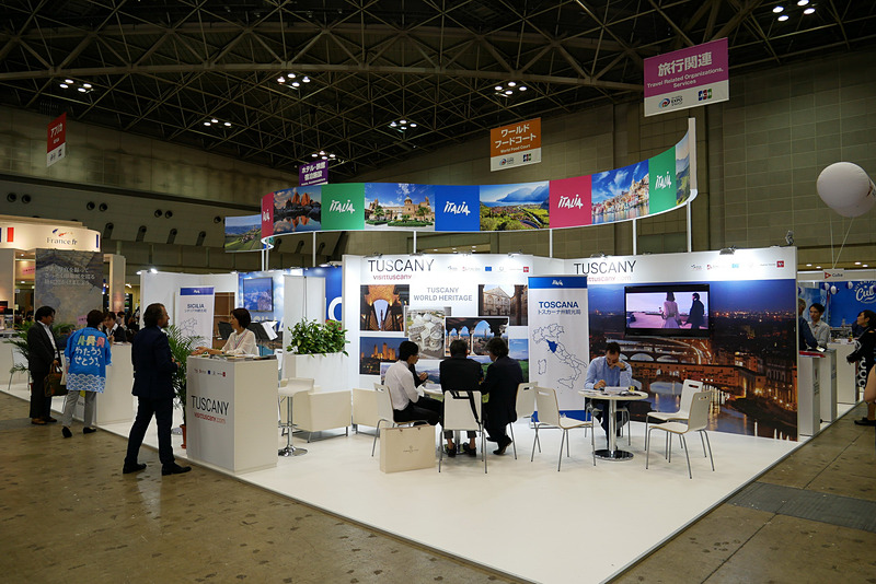 日本でも人気の観光地を詳しく紹介するイタリアブース