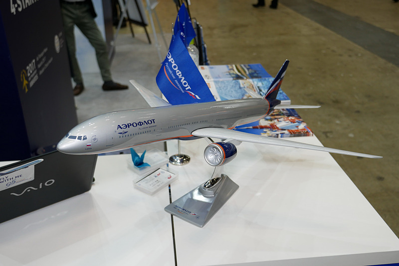 プレゼント企画で当たる1/100スケールのアエロフロートのモデルプレーンには、エアバス A330型機や、2019年4月より成田路線に就航予定のボーイング 777-300ER型機などをラインアップする