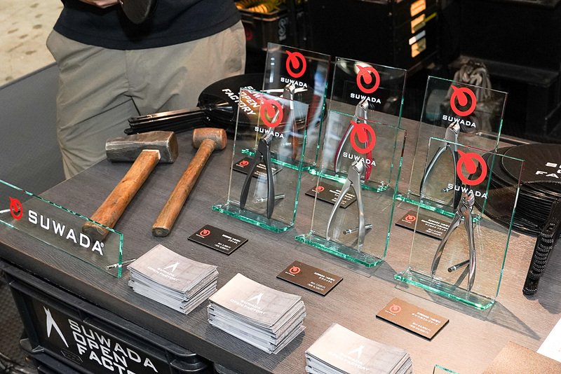 諏訪田製作所の代表的な製品となる爪切りやニッパー。新潟県三条市は古くから鍛冶が盛ん