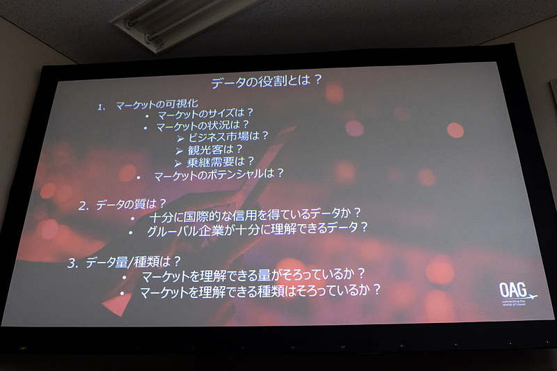 マーケットデータの役割