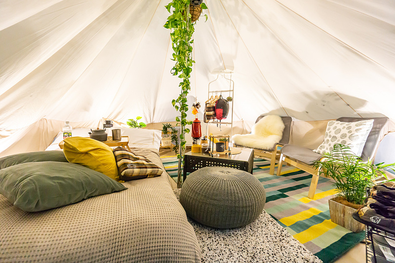 長崎県五島市福江島にオープンする北欧キャンプスタイルのグランピング施設「Nordisk Village Goto Islands（ノルディスク ヴィレッジ ゴトウ アイランズ）」と同じテントを展示