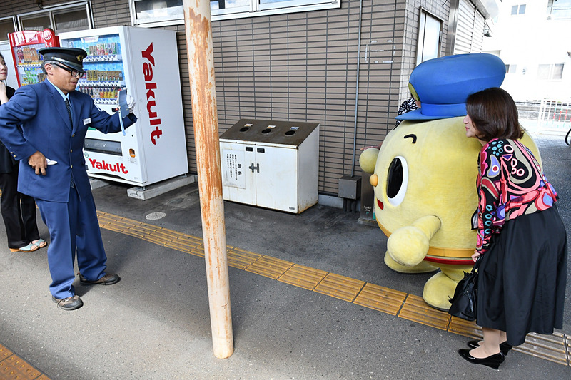 ちくまると記念撮影