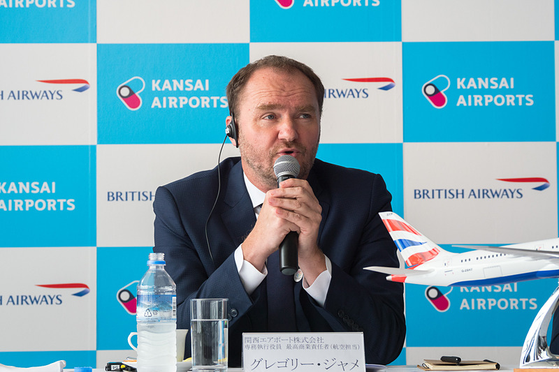 関西エアポート株式会社 専務執行役員 最高商業責任者 航空担当 グレゴリー・ジャメ氏