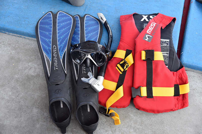 用具一式とライフベストを手に入れた