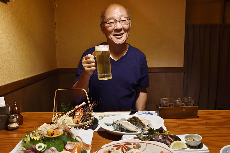 札幌で海の幸を美味しくいただきました