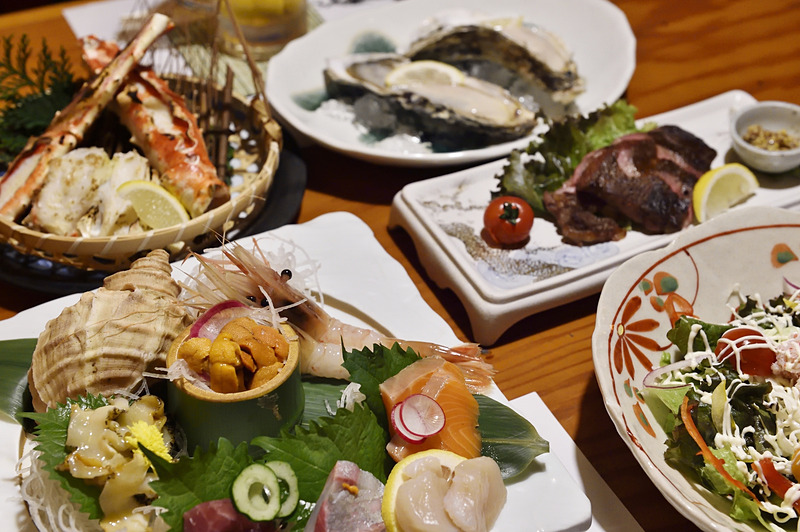 札幌で海の幸を美味しくいただきました