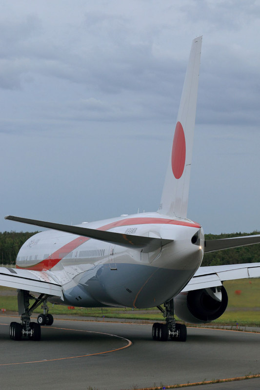 D誘導路から新千歳空港A滑走路（01L）に進入