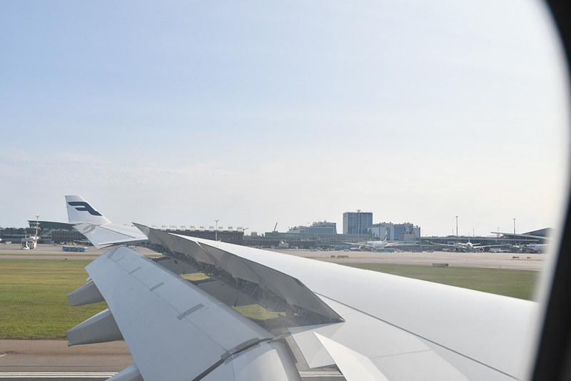 14時10分、ヘルシンキ・ヴァンター国際空港に着陸