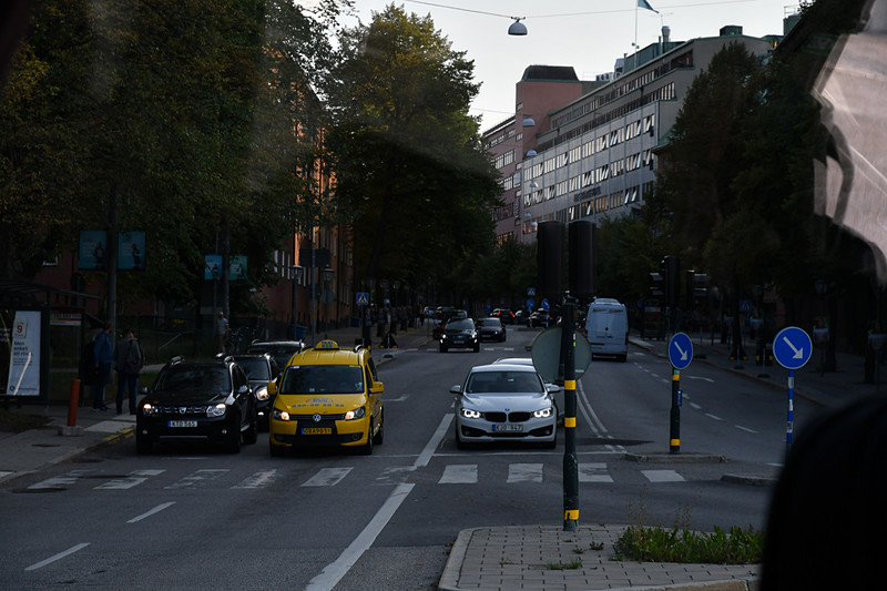 ストックホルムの街に入ってきた。まだまだ陽は沈む気配がない