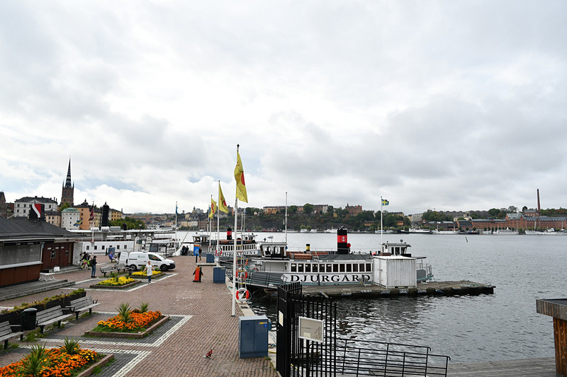 水辺が見えてきた。対岸にはセーデルマルム島が見える