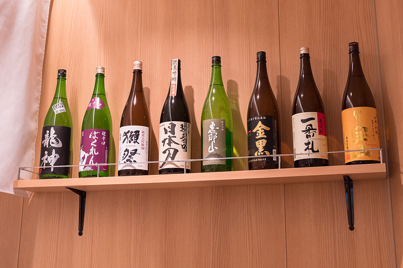 日本酒も並ぶ