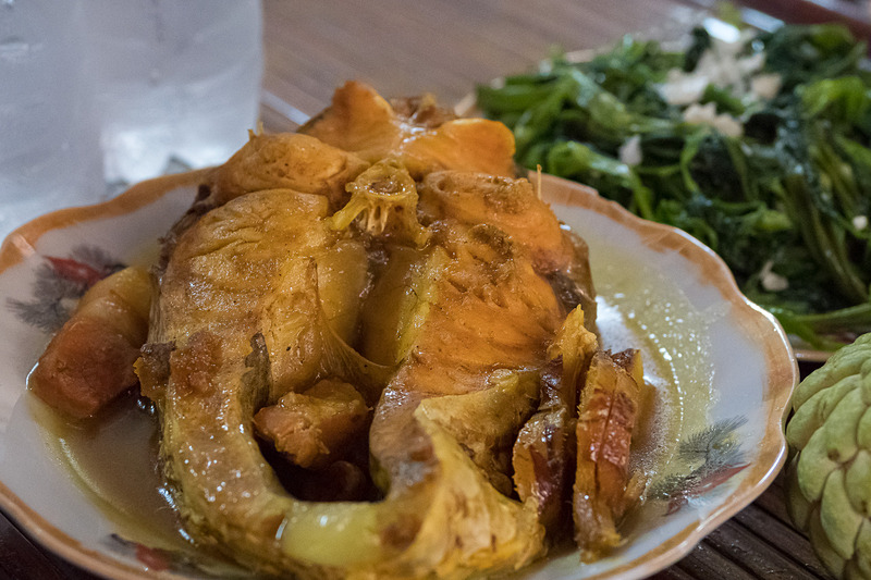 ガーチャンという川魚の煮物
