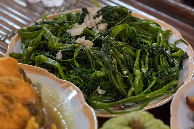 いわゆる空心菜。味付けも中華風