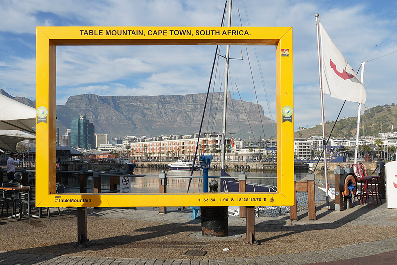 テーブルマウンテンをバックに収められるフォトスポット