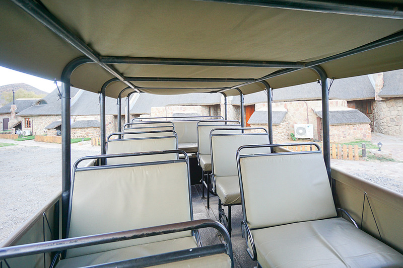 サファリカーの車内