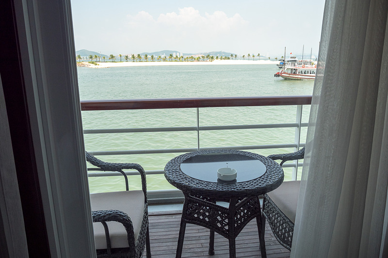 全客室にバルコニーまたはテラスを備えている