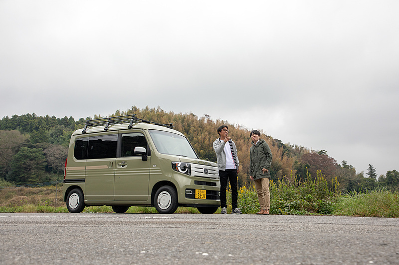 買い物をすませて再び走り出す。バンド練習が目的だけど、道中もしっかり楽しむのがTHE N-VANドのモットー!?
